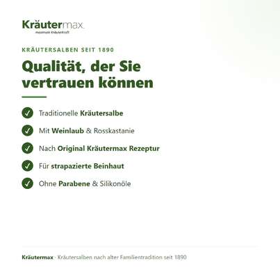 Sie sehen eine Packung Weinlaub Salbe 100 ml, Produktbild: 05 Weinlaub Salbe 100 ml, A-Nr.: 4319750 - 05