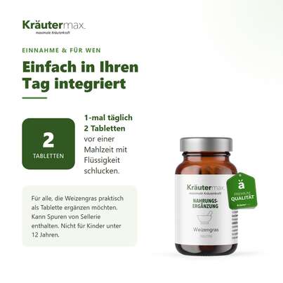 Weizengras Pulver Tabletten 250 Stück, A-Nr.: 5804424 - 04
