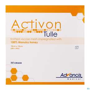 Activon Antibacterial Manuka Honig Tulleverband 10x 10cm 5st, A-Nr.: 4003260 - 01