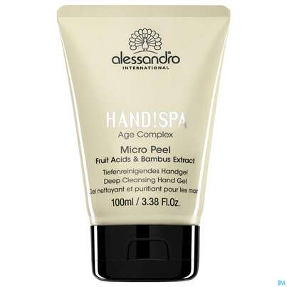 Sie sehen eine Packung Alessandro Handspa Micro Peel 100ml, Produktbild: 01 Alessandro Handspa Micro Peel 100ml, A-Nr.: 4090187 - 01