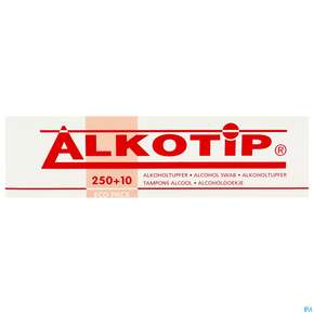 Alkoholtupfer Alkotip/70% Isoprop. 60x 28mm Einz Verp 250+10stk G6 02 260st, A-Nr.: 5592784 - 01