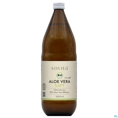 Sie sehen eine Packung Aloe Vera Saft Bio Sovita 1l, Produktbild: 03 Aloe Vera Saft Bio Sovita 1l, A-Nr.: 3863368 - 03