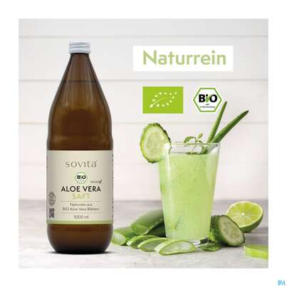 Sie sehen eine Packung Aloe Vera Saft Bio Sovita 1l, Produktbild: 06 Aloe Vera Saft Bio Sovita 1l, A-Nr.: 3863368 - 06