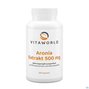 Aronia Extrakt 500mg Kapseln Vegan Vita World 120st, A-Nr.: 4836043 - 01