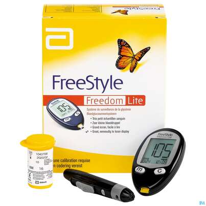 Sie sehen eine Packung Diagnostika U.zubehoer Freestyle/freedom/lite -geraet -abbott 1st, Produktbild: 01 Diagnostika U.zubehoer Freestyle/freedom/lite -geraet -abbott 1st, A-Nr.: 3693073 - 01