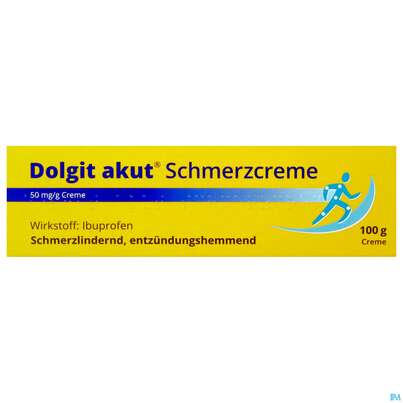 Sie sehen eine Packung Dolgit Akut Schmerzgel 50mg/g 100g, Produktbild: 01 Dolgit Akut Schmerzgel 50mg/g 100g, A-Nr.: 5541752 - 01