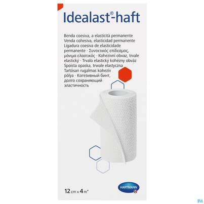 Elastische Binden Idealast/haft Kohaesiv Weiss 4mx 12cm 1st, A-Nr.: 1457546 - 01