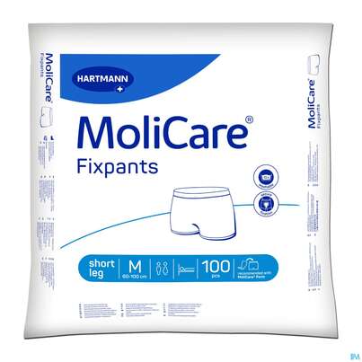 Inkontinenz Molicare Fixpants Netzhoeschen Short Leg Gr M 100st, A-Nr.: 4743838 - 01