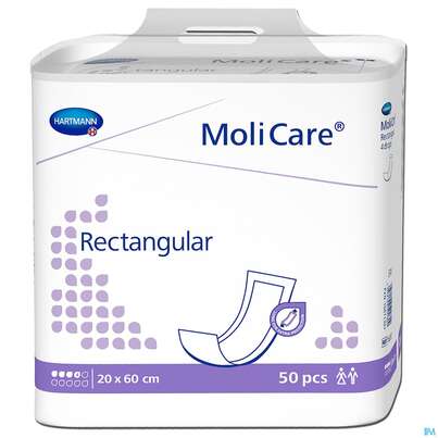 Inkontinenz Molicare Rectangular 4 Tropfen 20x60cm 50st, A-Nr.: 4522244 - 01