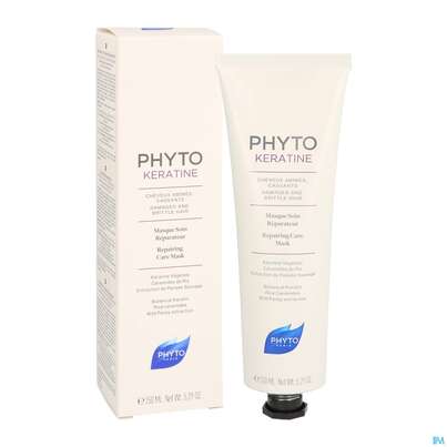 Sie sehen eine Packung Phyto Keratine Maske Strapaziertes Haar 150ml, Produktbild: 04 Phyto Keratine Maske Strapaziertes Haar 150ml, A-Nr.: 5267452 - 04