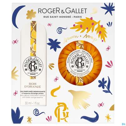 Sie sehen eine Packung Roger & Gallet Xmas/set 2024 Bois Dorange 30ml Fragrant +seife 100g 1pk, Produktbild: 01 Roger & Gallet Xmas/set 2024 Bois Dorange 30ml Fragrant +seife 100g 1pk, A-Nr.: 5916407 - 01