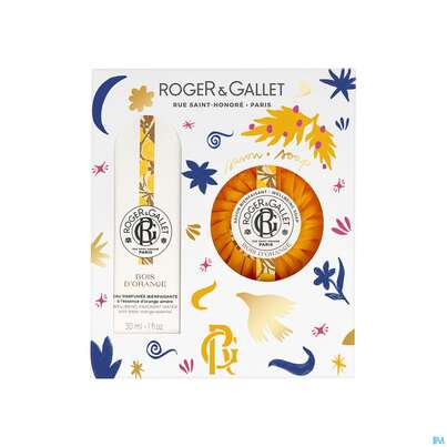 Sie sehen eine Packung Roger & Gallet Xmas/set 2024 Bois Dorange 30ml Fragrant +seife 100g 1pk, Produktbild: 02 Roger & Gallet Xmas/set 2024 Bois Dorange 30ml Fragrant +seife 100g 1pk, A-Nr.: 5916407 - 02