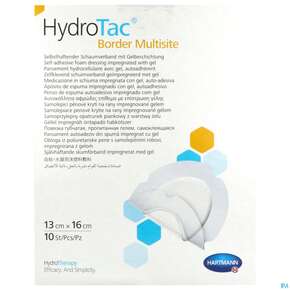 Schaumverband Hydrotac Border Multisite 13x16cm 10st, A-Nr.: 5310515 - 01