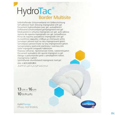 Schaumverband Hydrotac Border Multisite 13x16cm 10st, A-Nr.: 5310515 - 01