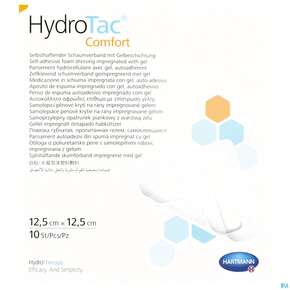 Schaumverband Hydrotac Comfort 12,5x 12,5cm 10st, A-Nr.: 4034527 - 01