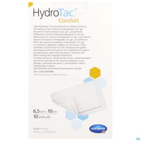 Schaumverband Hydrotac Comfort 6,5x 10cm 10st, A-Nr.: 4134016 - 01