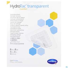 Schaumverband Hydrotac Transparent/comfort 8x 8cm 10st, A-Nr.: 5310596 - 01