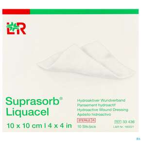 Suprasorb/liquacel Kompresse 10x 10cm 10st, A-Nr.: 4080993 - 01
