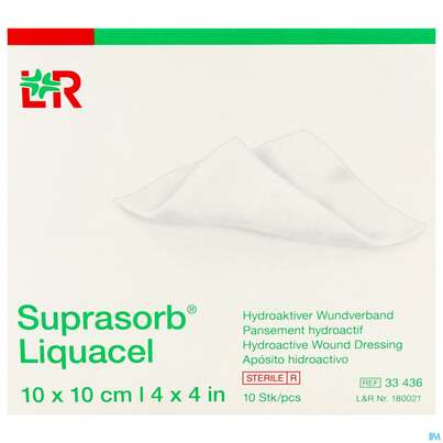 Suprasorb/liquacel Kompresse 10x 10cm 10st, A-Nr.: 4080993 - 01