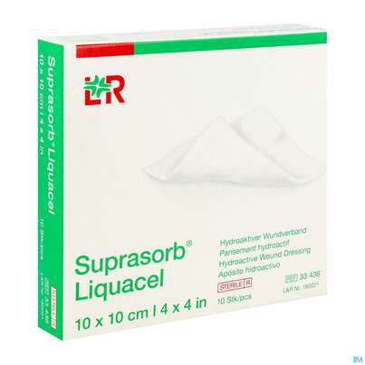 Suprasorb/liquacel Kompresse 10x 10cm 10st, A-Nr.: 4080993 - 02