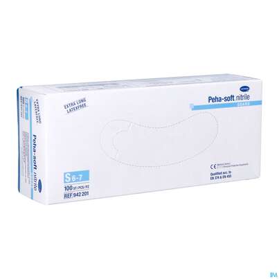 Sie sehen eine Packung Untersuchungshandschuhe Peha/soft/puderfrei Nitrile Guard S 100st, Produktbild: 03 Untersuchungshandschuhe Peha/soft/puderfrei Nitrile Guard S 100st, A-Nr.: 3462706 - 03