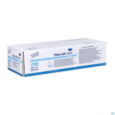 Sie sehen eine Packung Untersuchungshandschuhe Peha/soft/puderfrei Nitrile Guard S 100st, Produktbild: 04 Untersuchungshandschuhe Peha/soft/puderfrei Nitrile Guard S 100st, A-Nr.: 3462706 - 04