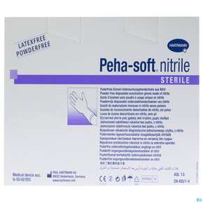 Untersuchungshandschuhe Peha/soft/puderfrei Nitrile Sterile L 100st, A-Nr.: 3997614 - 01