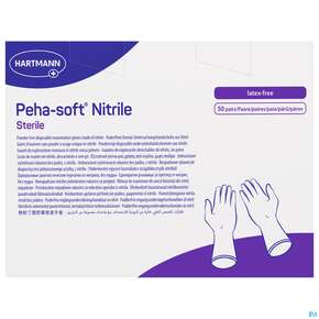 Untersuchungshandschuhe Peha/soft/puderfrei Nitrile Sterile M 100st, A-Nr.: 3997608 - 01