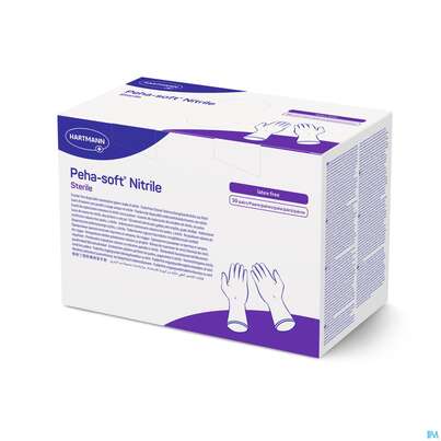 Untersuchungshandschuhe Peha/soft/puderfrei Nitrile Sterile M 100st, A-Nr.: 3997608 - 02