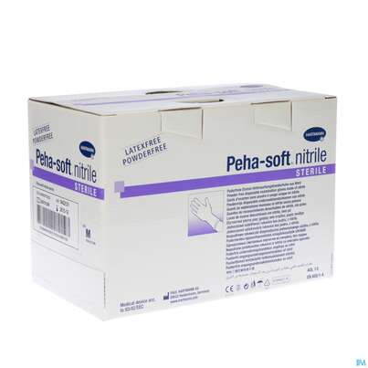 Untersuchungshandschuhe Peha/soft/puderfrei Nitrile Sterile M 100st, A-Nr.: 3997608 - 03