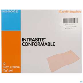 Wundauflagen Intrasite Conformable Vlies +gel 10x 20cm 10st, A-Nr.: 2705443 - 01