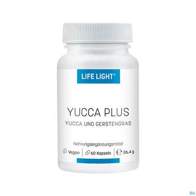 Sie sehen eine Packung Yucca Plus +gerstengras Kapseln 60st, Produktbild: 01 Yucca Plus +gerstengras Kapseln 60st, A-Nr.: 2251829 - 01
