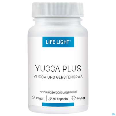 Sie sehen eine Packung Yucca Plus +gerstengras Kapseln 60st, Produktbild: 02 Yucca Plus +gerstengras Kapseln 60st, A-Nr.: 2251829 - 02