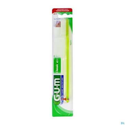 Sie sehen eine Packung Zahnbuersten Gum Classic Soft Gross 411 1st, Produktbild: 03 Zahnbuersten Gum Classic Soft Gross 411 1st, A-Nr.: 3115531 - 03