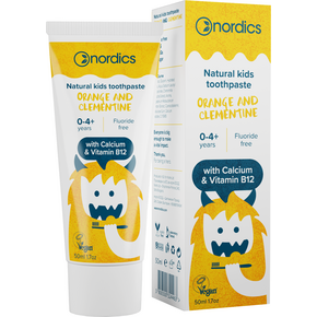 Nordics Zahnpasta Kids Orange-Clementine ohne Fluor, A-Nr.: 5332215 - 01