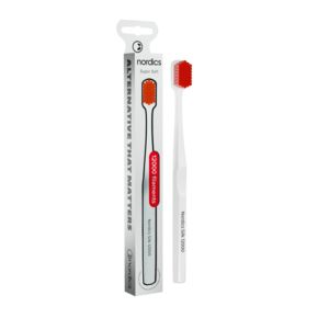 Nordics Öko Zahnbürste Silk Soft 12.000 Borsten Weiß, A-Nr.: 5799568 - 01
