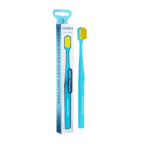 Nordics Öko Zahnbürste Silk Soft 12.000 Borsten Blau, A-Nr.: 5799551 - 01