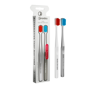 Nordics Öko Zahnbürste Silk Soft 12.000 Borsten 2er Pack, A-Nr.: 5799580 - 01