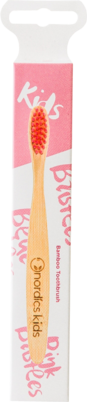 Nordics Öko Zahnbürste Kids Bambus mit pinken Borsten, A-Nr.: 5332037 - 02