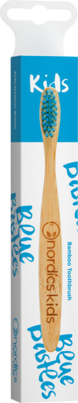 Sie sehen eine Packung Nordics Öko Zahnbürste Kids Bambus mit blauen Borsten, Produktbild: 02 Nordics Öko Zahnbürste Kids Bambus mit blauen Borsten, A-Nr.: 5332020 - 02