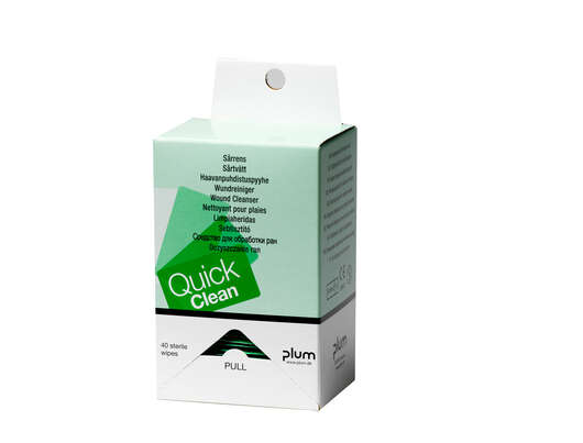 Sie sehen eine Packung Wundreinigungstücher, Produktbild: 02 Wundreinigungstücher, A-Nr.: 4894744 - 02