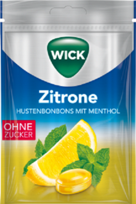 WICK ZITRONE &amp; MENTHOL zfr. 72g, Btl., A-Nr.: 4078890 - 01