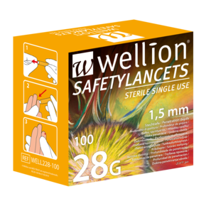 WELL228-100 Wellion Safety Lanzetten 28G - 100 Stk, A-Nr.: 4796728 - 01