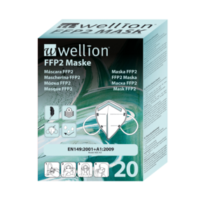 WELLMASK003 Wellion FFP2 Maske (20Stk pro Packung), A-Nr.: 5631886 - 01