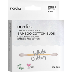 Nordics Bio Kosmetikstächen Bambus Weiß, A-Nr.: 5332161 - 01