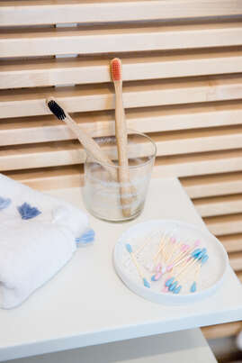 Sie sehen eine Packung Nordics Bio Kosmetikstächen Bambus Weiß, Produktbild: 03 Nordics Bio Kosmetikstächen Bambus Weiß, A-Nr.: 5332161 - 03