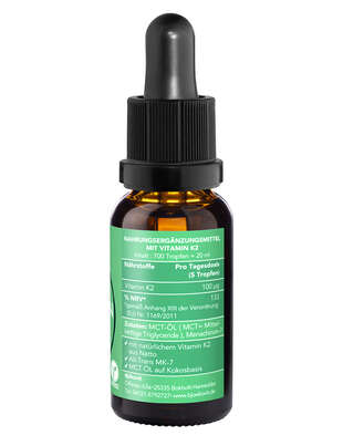 Sie sehen eine Packung BjökoVit Vitamin K2 MK7 all-trans 100mcg Tropfen vegan, Produktbild: 04 BjökoVit Vitamin K2 MK7 all-trans 100mcg Tropfen vegan, A-Nr.: 5174785 - 04