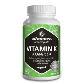 Vitamaze Vitamin K1+K2 Komplex hochdosiert vegan, A-Nr.: 5179423 - 01