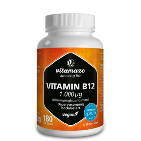 Vitamaze Vitamin B12 1000mcg hochdosiert vegan, A-Nr.: 5179268 - 01