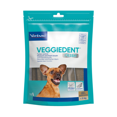 Veggiedent Fr3sh XS - Kaustreifen für Hunde bis 5 kg Körpergewicht, A-Nr.: 4877645 - 01